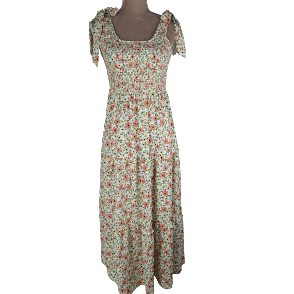 Anthropologie Floral Midi Dress - Multicolor